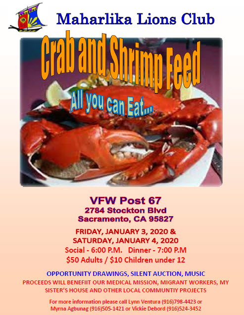 Maharlika Lions Crab and Shrimp Feed - Sacramento Area Lions Clubs