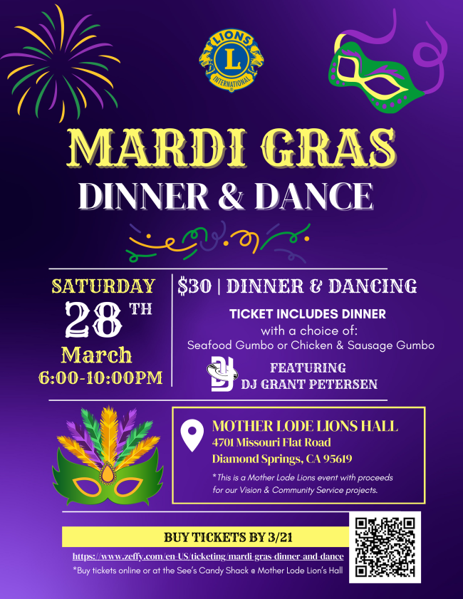 Mother Lode Lions Mardi Gras