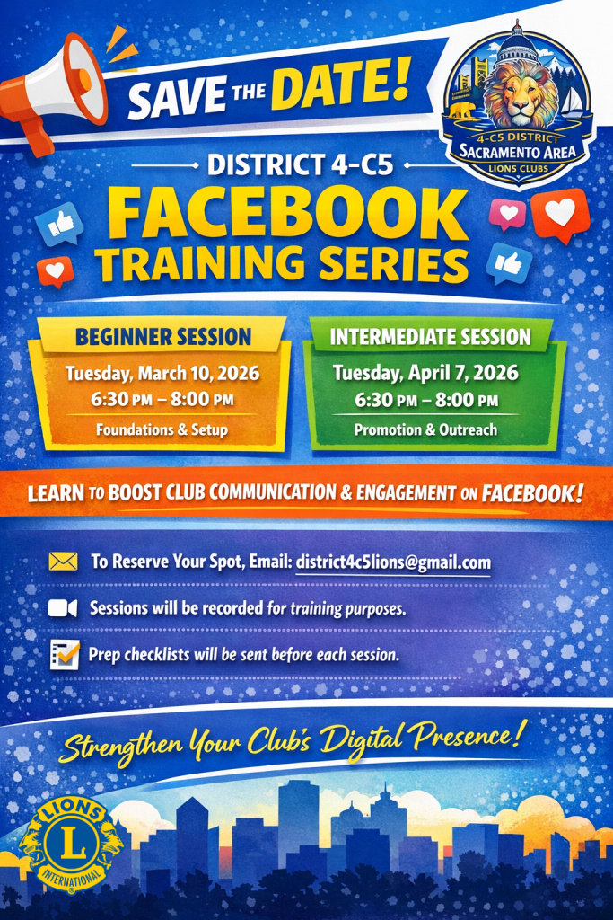 Beginner Facebook Classes for Lions Clubs