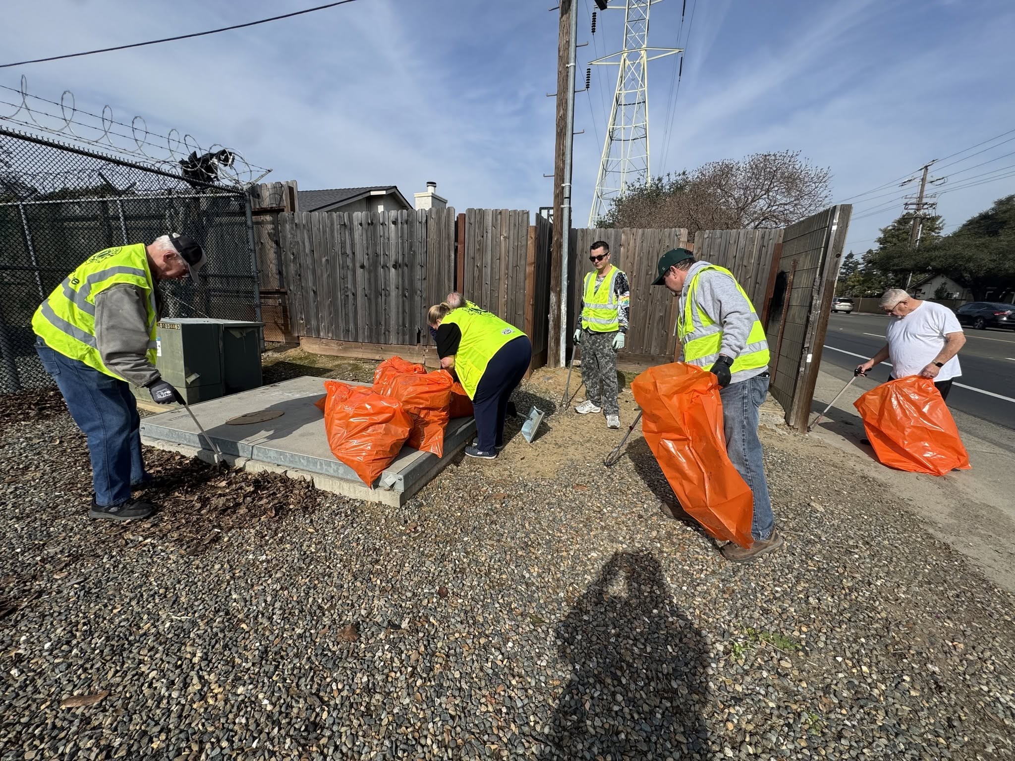 Lions community street cleanup