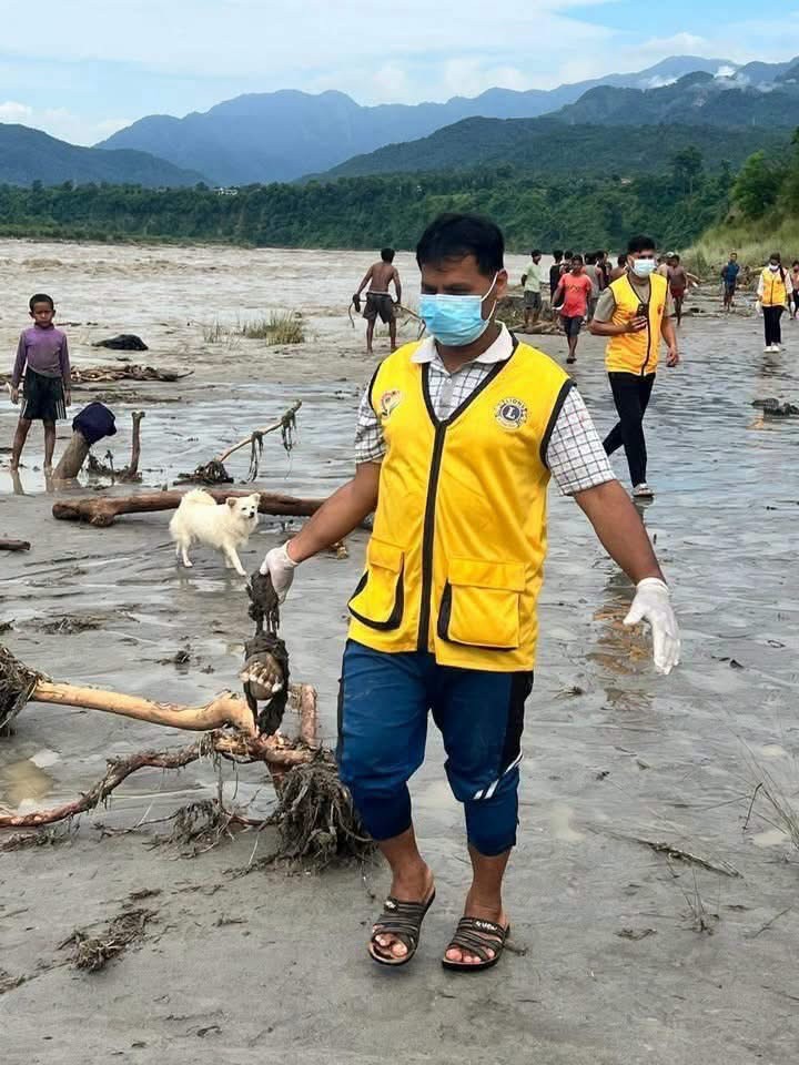 Lions humanitarian and disaster relief service in Nepal